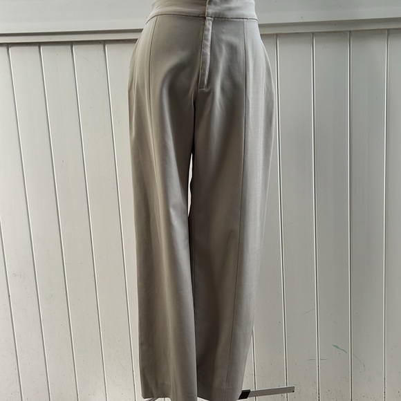 Beige business trousers, office pants petite - Picture 5 of 7